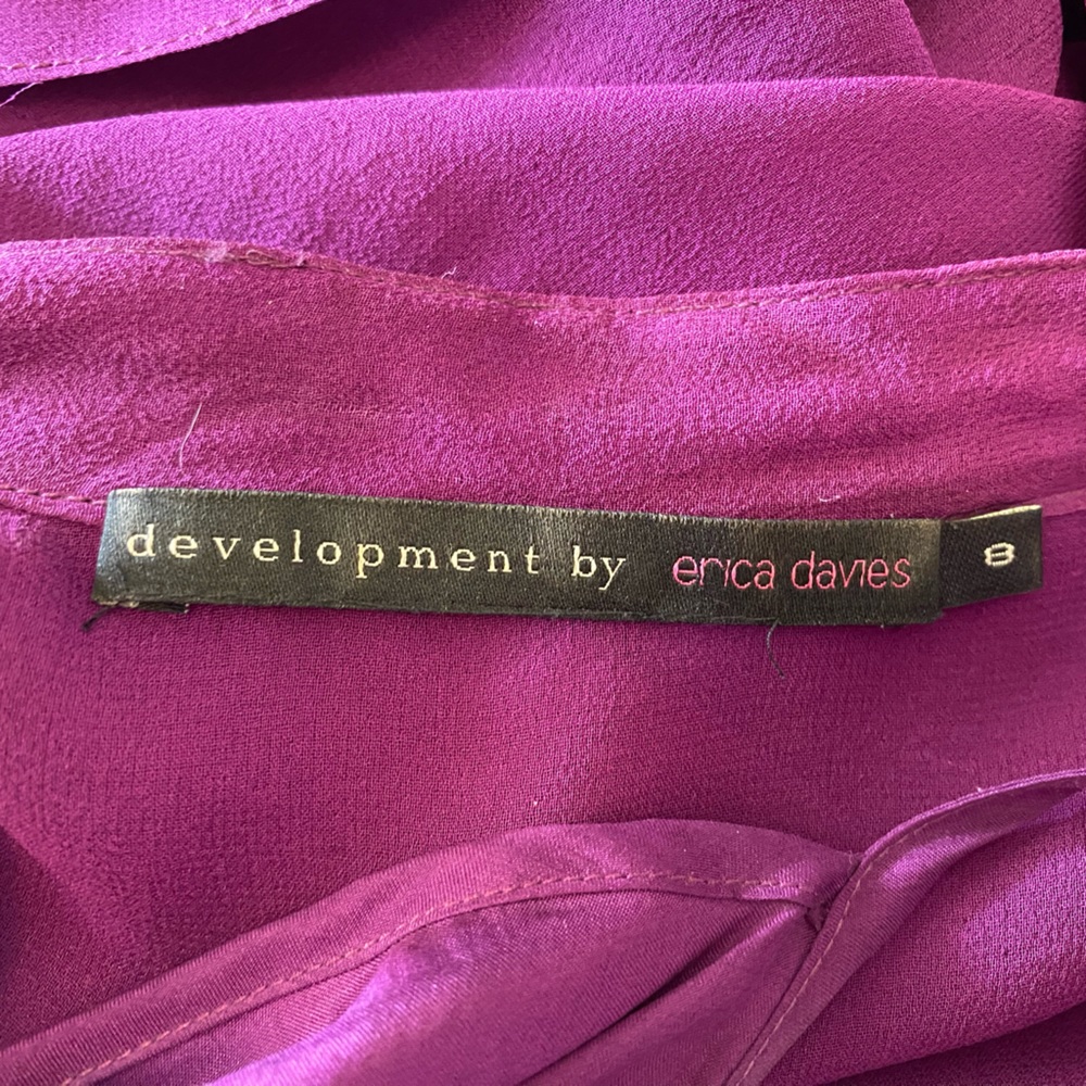 Development By Erica Davies, Sheer Fuscia Silk Bl… - image 8